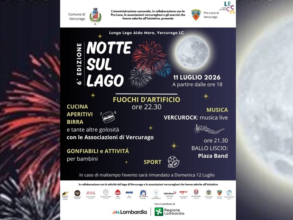 Festa sul Lungolago Aldo Moro di Vercurago